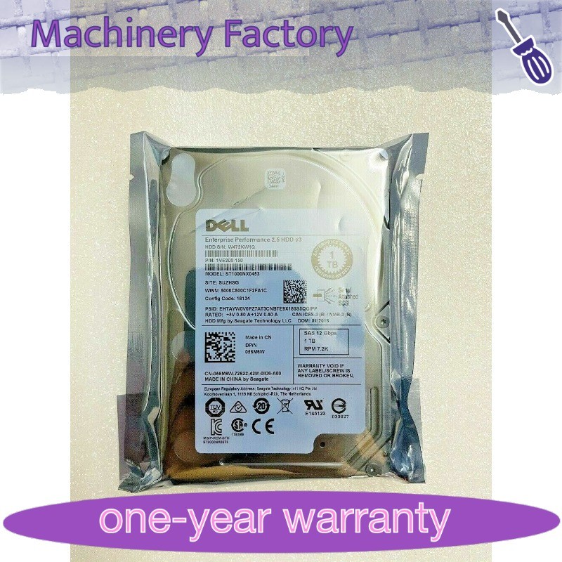 NEW DELL ST1000NX0453 1TB 7.2K 12G 2.5" SFF SAS HARD DRIVE 056M6W 56M6W HDD Disk