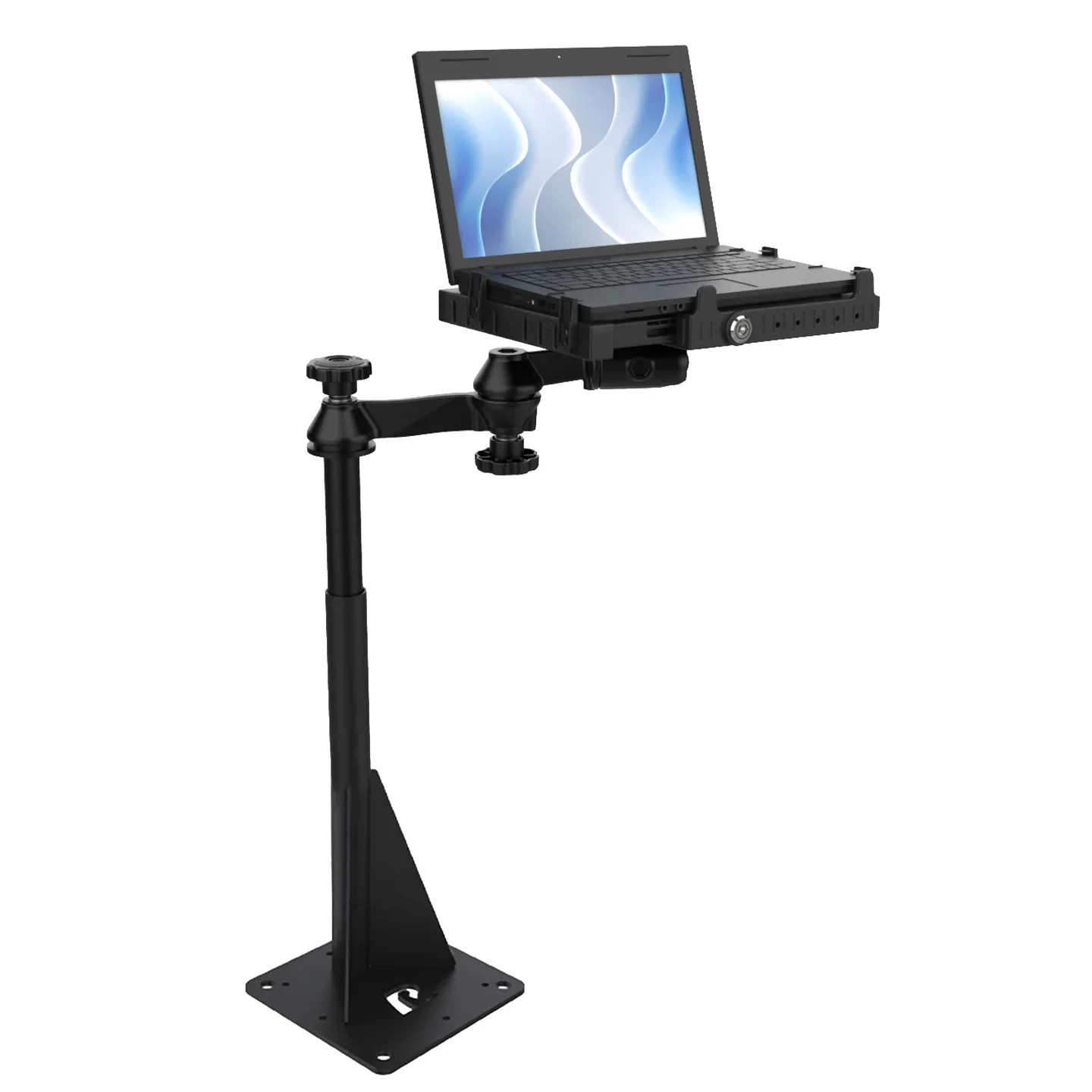 RAM Mount Universal Drill Down Vehicle Mount with Tough Tray III RAM-VBD-122-SW3