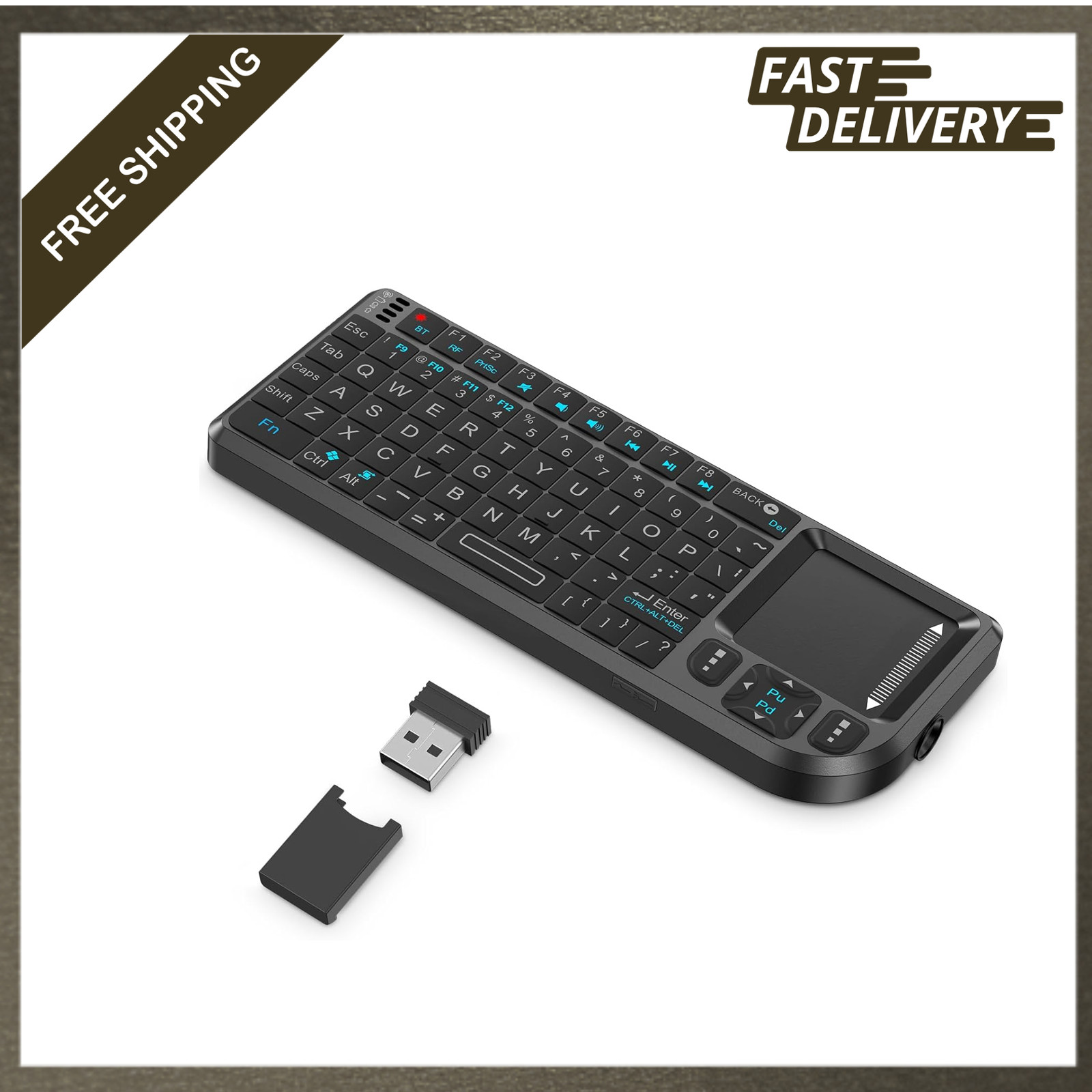 Mini Keyboard with Touchpad 2.4G Bluetooth Backlight for Smart TV PC Android iOS