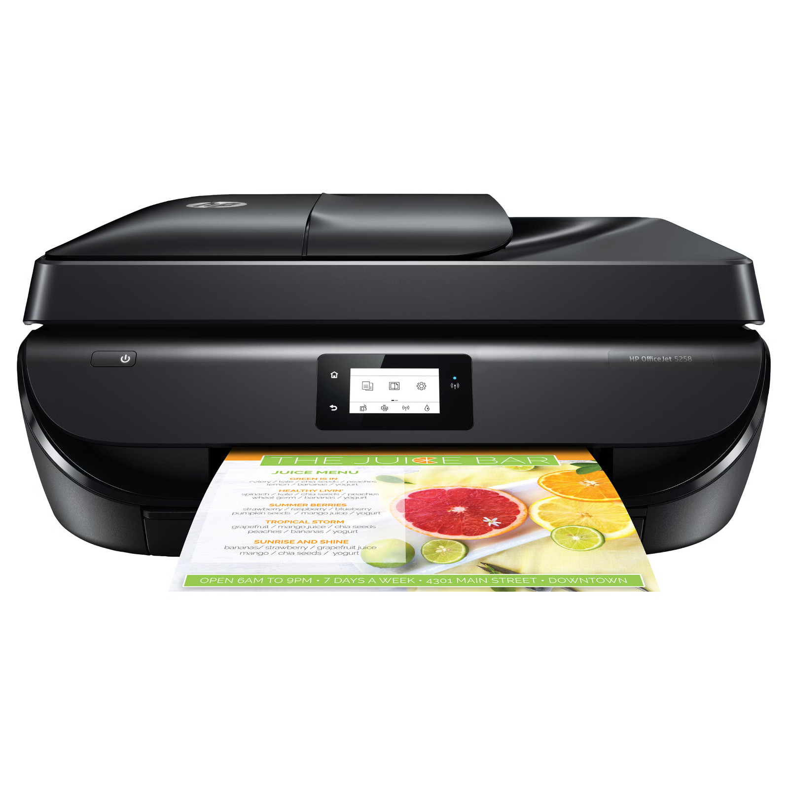 HP OfficeJet 5258 All-in-One Wireless Inkjet Printer, Used