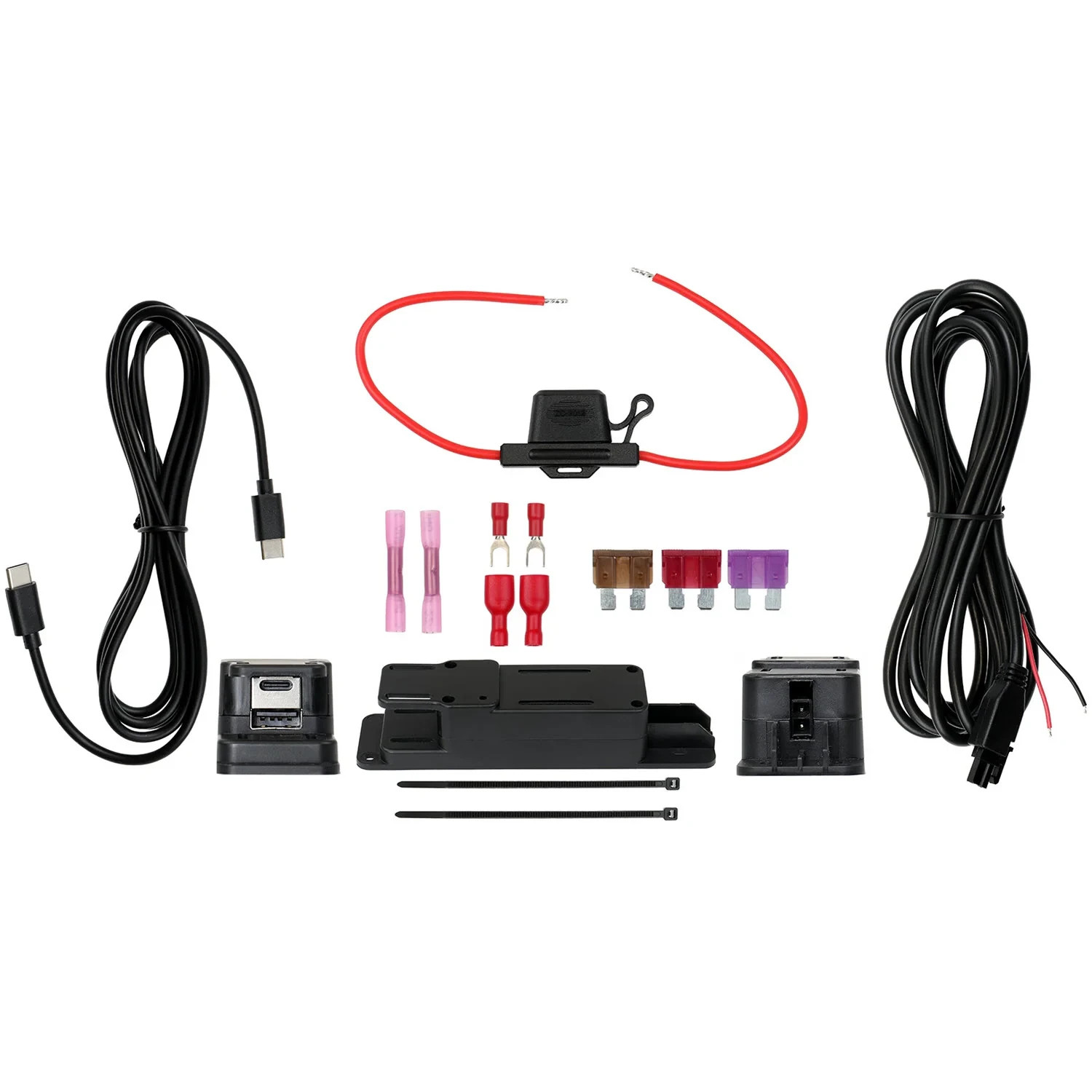 Brodit Hard-Wired Power Supply with Dual USB Ports Molex Cable 60 Watt 217155