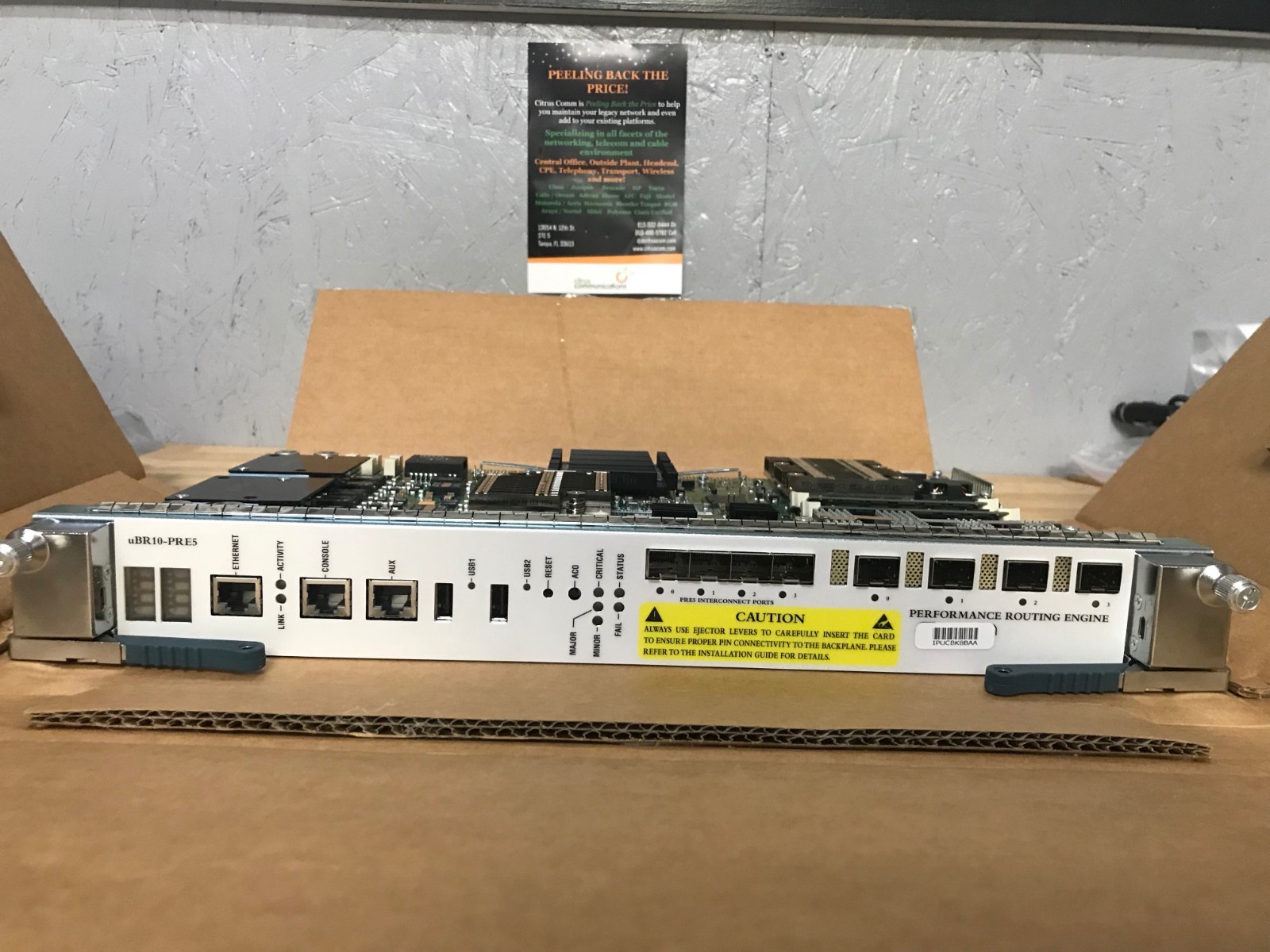 Cisco UBR10-PRE5 uBR10012 Performance Routing Engine 5, 10G Lic