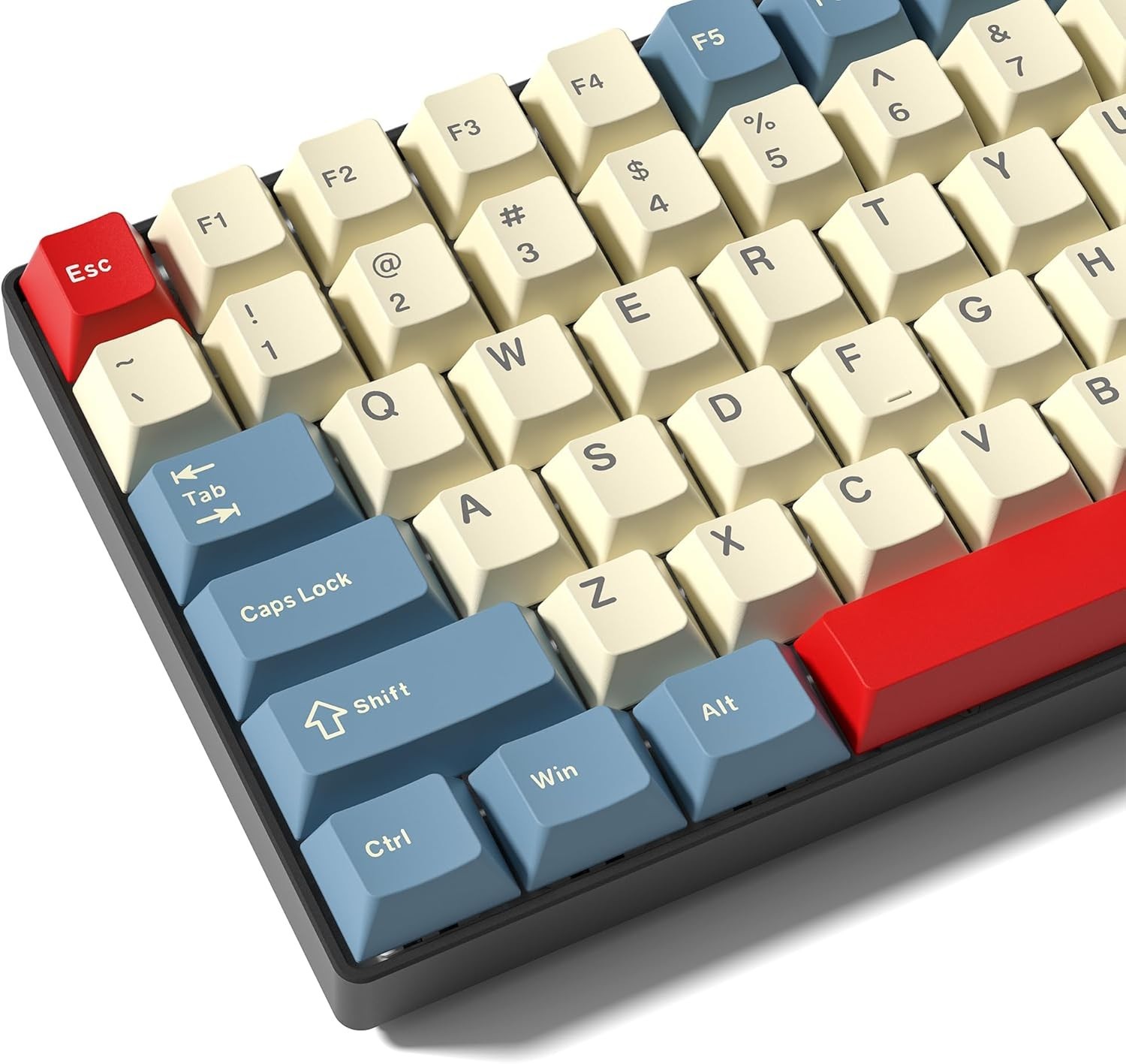 PBT Keycaps Set, Doubleshot 137 Key Caps,Cherry Profile Custom Keycap for 61/...