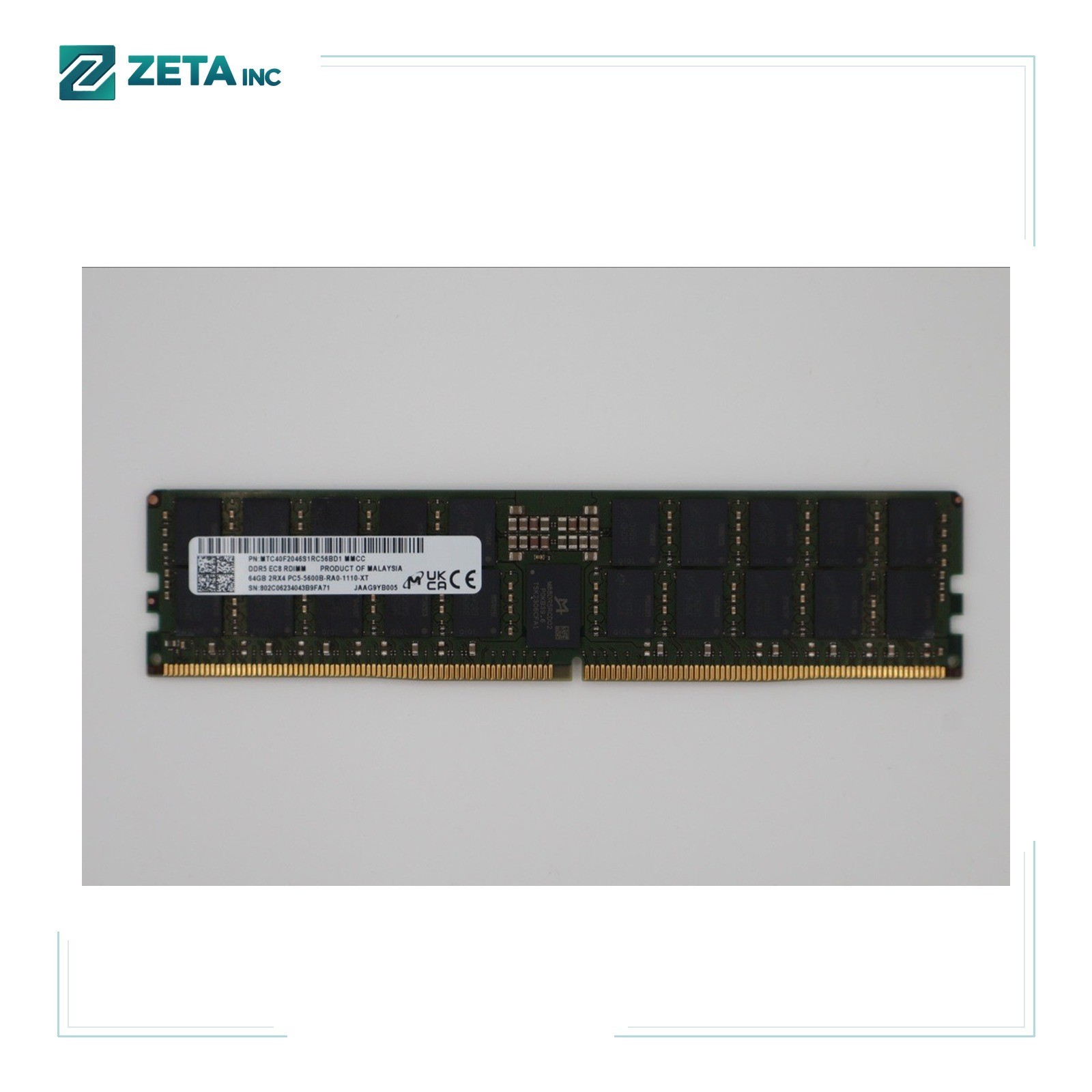 MTC40F2046S1RC56BD1  SAMSUNG 64GB (1X64GB) 2RX4 PC5-5600B RDIMM MEMORY