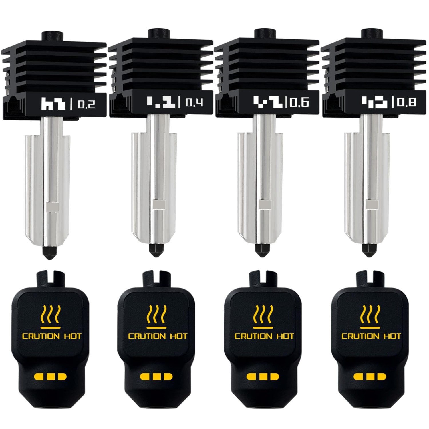 Upgrade Your 3D Printing with Bambu Hotend Kit 0.2MM-0.8MM & Silicone Boot