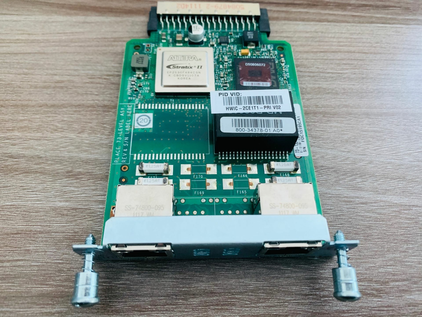 1pc USED HWIC-2CE1T1-PRI router module interface card