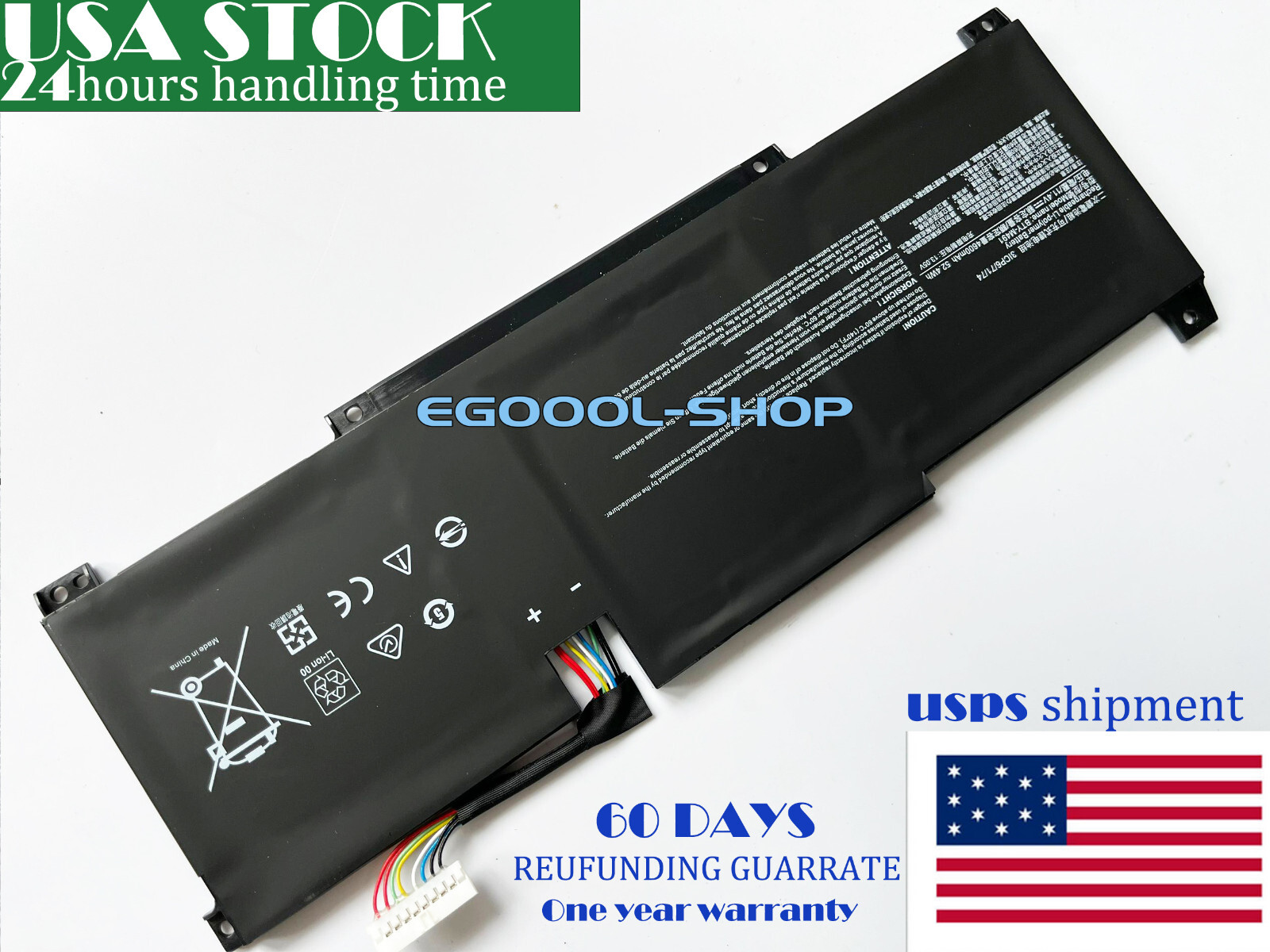 New Genuine BTY-M491 Battery for MSI Summit B15 A11M Stealth 15M  Modern 15 A11M