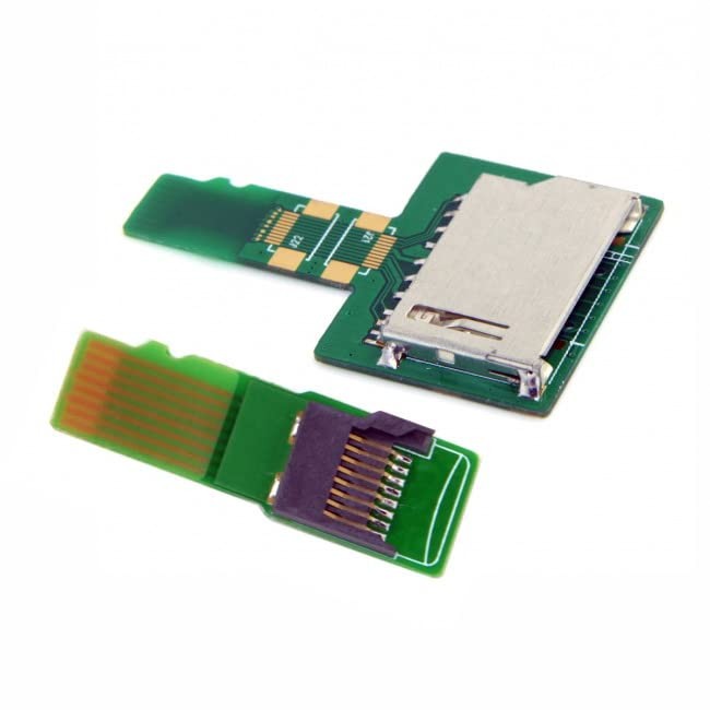 chenyang 1Set SD TF Card Socket Female to Micro-SD Male Green TF-SD UHS-1
