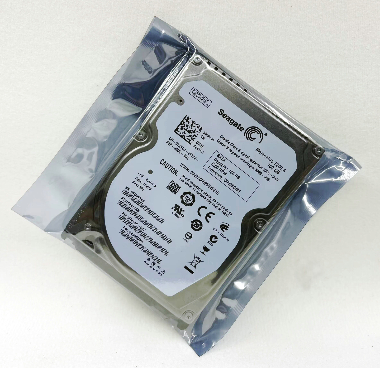 Seagate 160GB 7200.4 /250GB 7200.4/ 320GB 7200.4 /500GB 7200.4 SATA notebook HDD