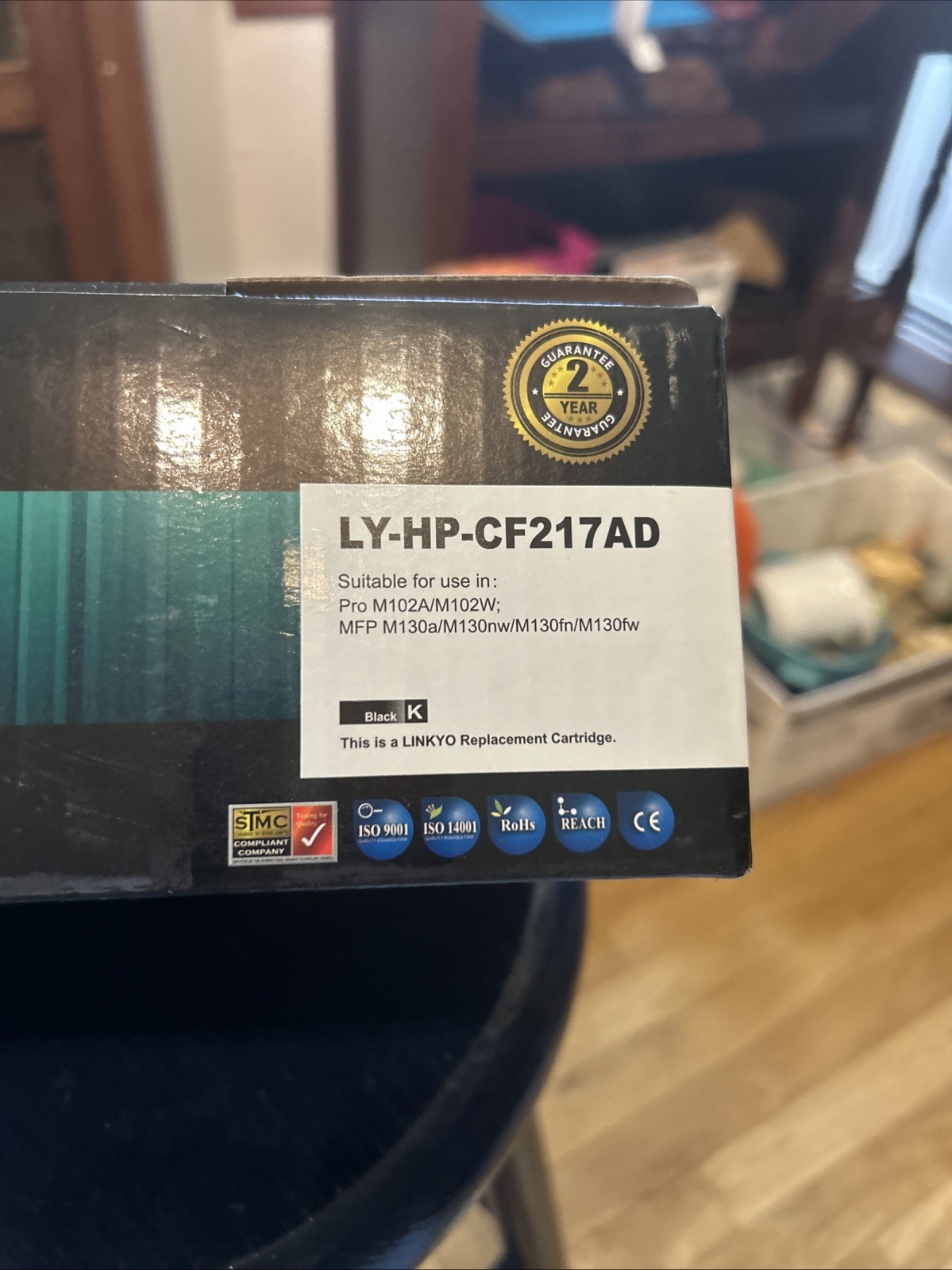 Brand New LY-HP-CF217AD Premium Cartridges Black Quantity Of Two