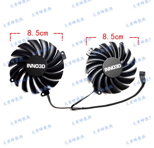Graphics Card Fan CF-12910S For INNO3D RTX2060 12GB TWIN X2 Black Gold Edition