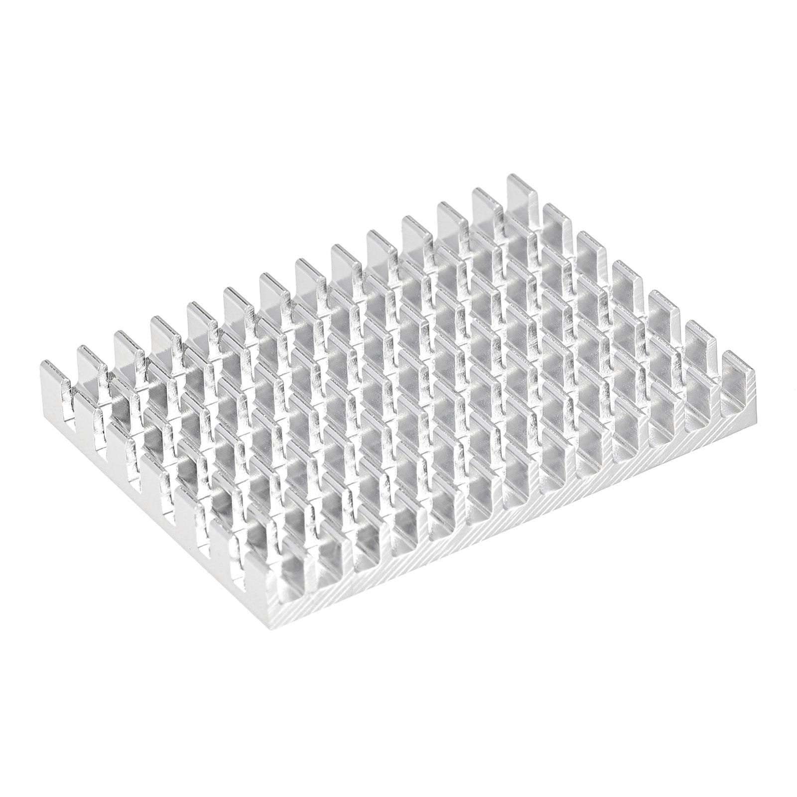 Electronic Radiators Aluminium Heatsink 30x40x5mm for CPU Silver Tone Pack of 5