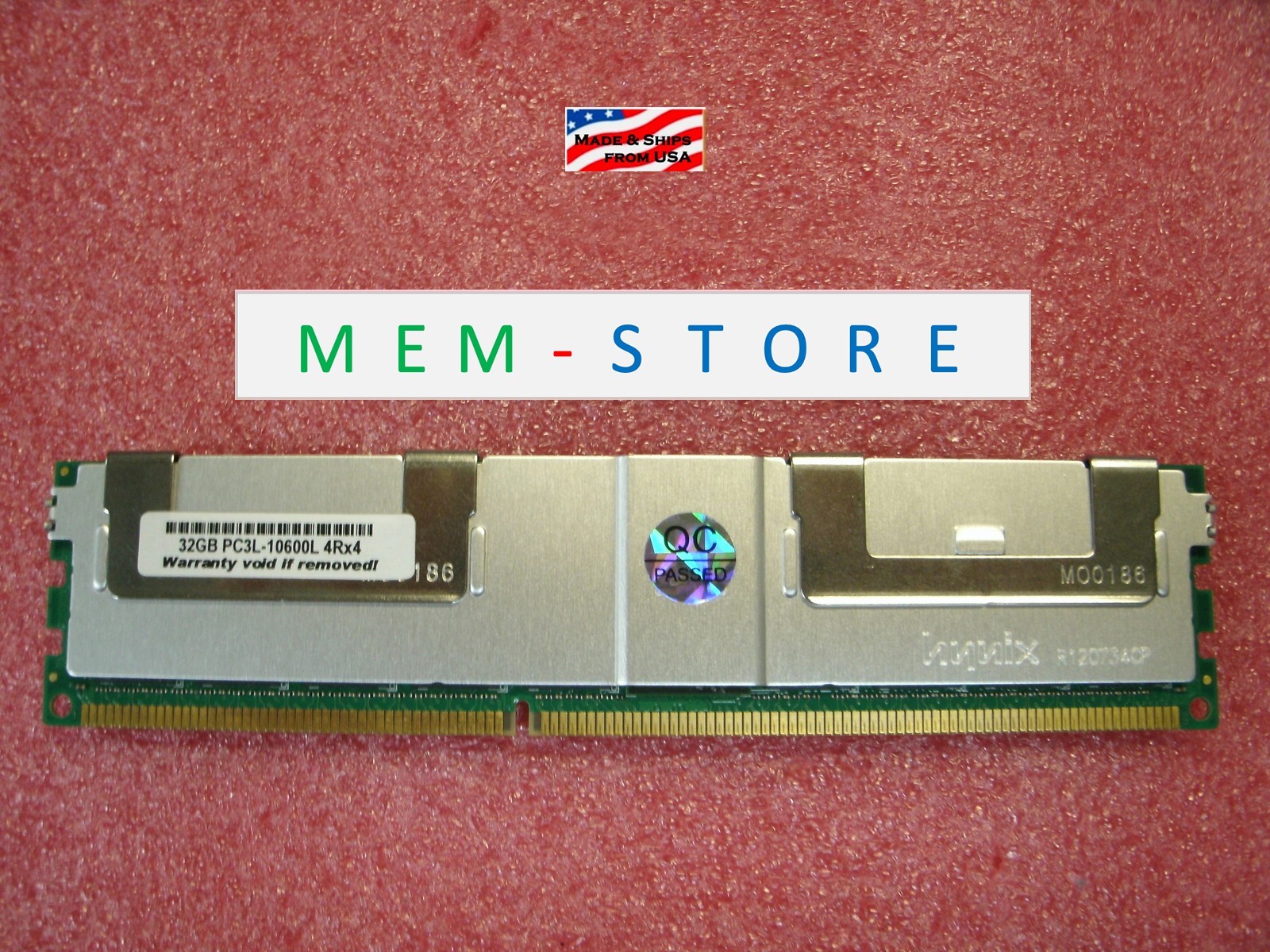 647903-B21 32GB PC3L-10600L LRDIMM Memory HP DL360P G8 , DL380E G8 , DL380P G8