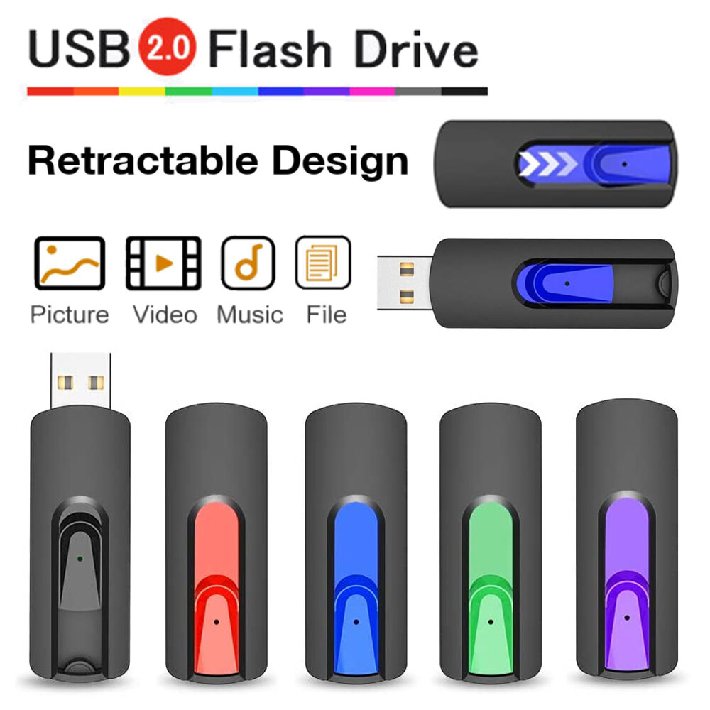 5Pack 2GB-64GB USB 2.0 Flash Drive Memory Sticks Data Storage Thumb Pen Drives