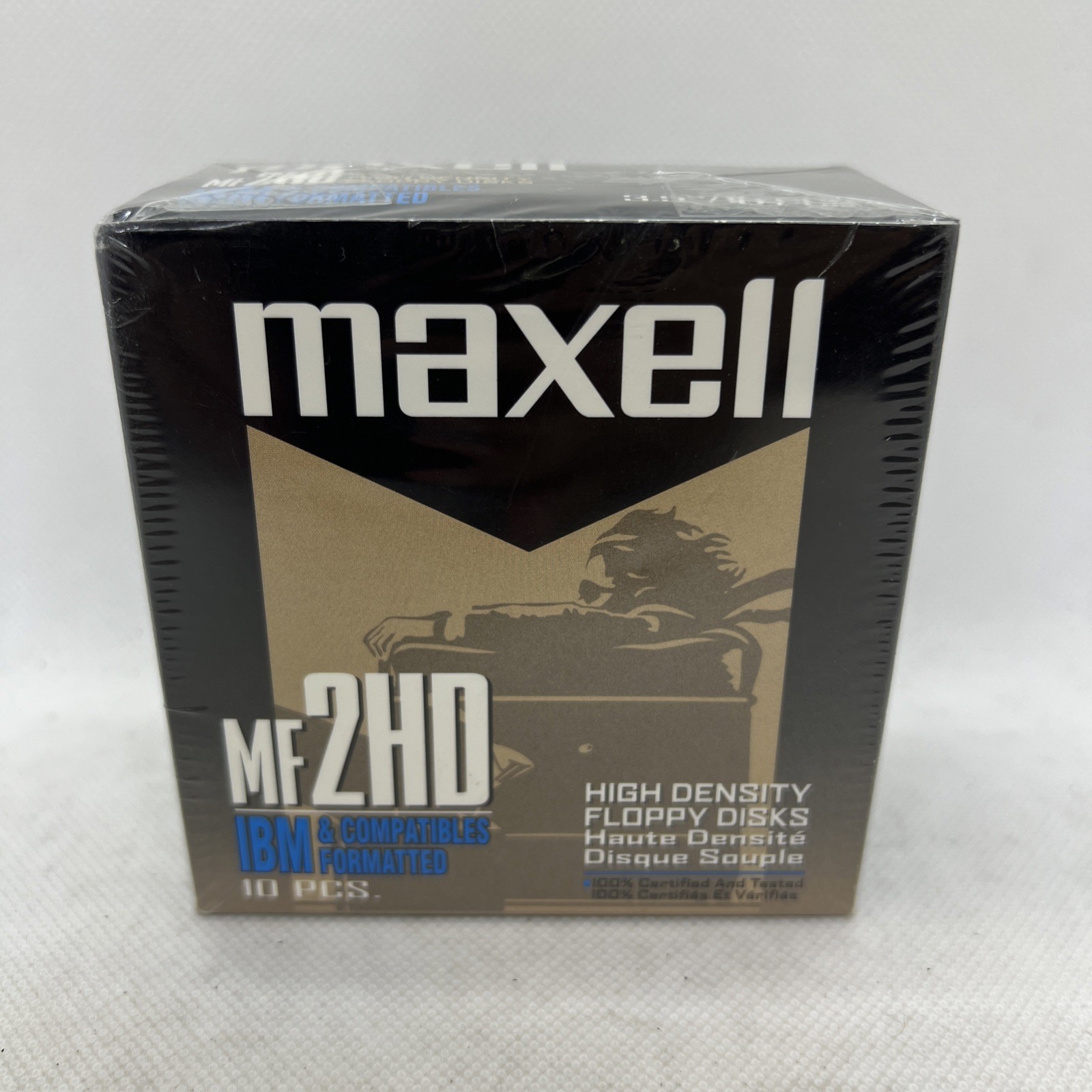 Maxell MF2HD High Density Floppy Disks 10 Pack Factory Sealed New