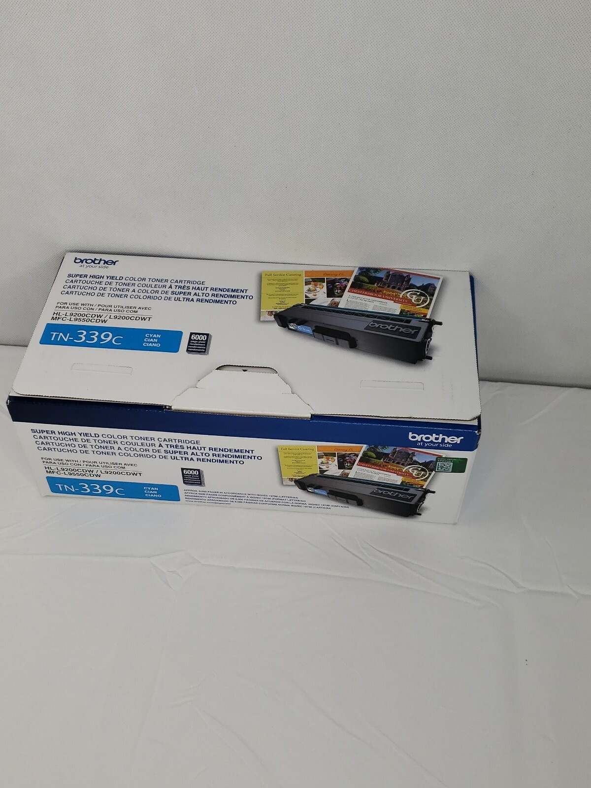 Brother TN-339C Cyan Super High Yield Toner Cartridge GENUINE OEM TN339C
