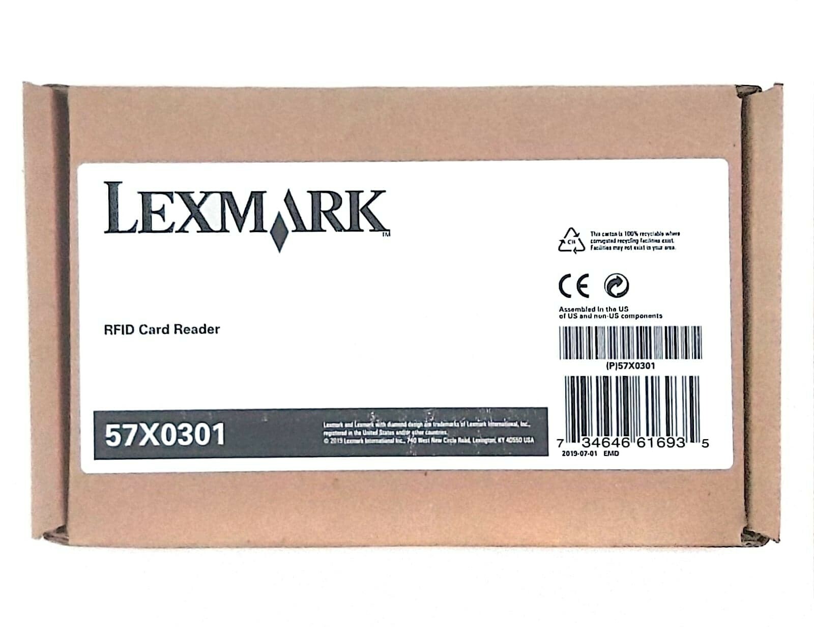 Lexmark 57X0301 RFID Card Reader, Contactless Authentication Device