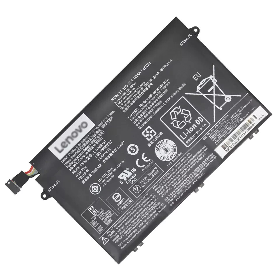 Genuine L17M3P51 Battery for Lenovo ThinkPad E480 E485 E495 E580 E585 E490 E590