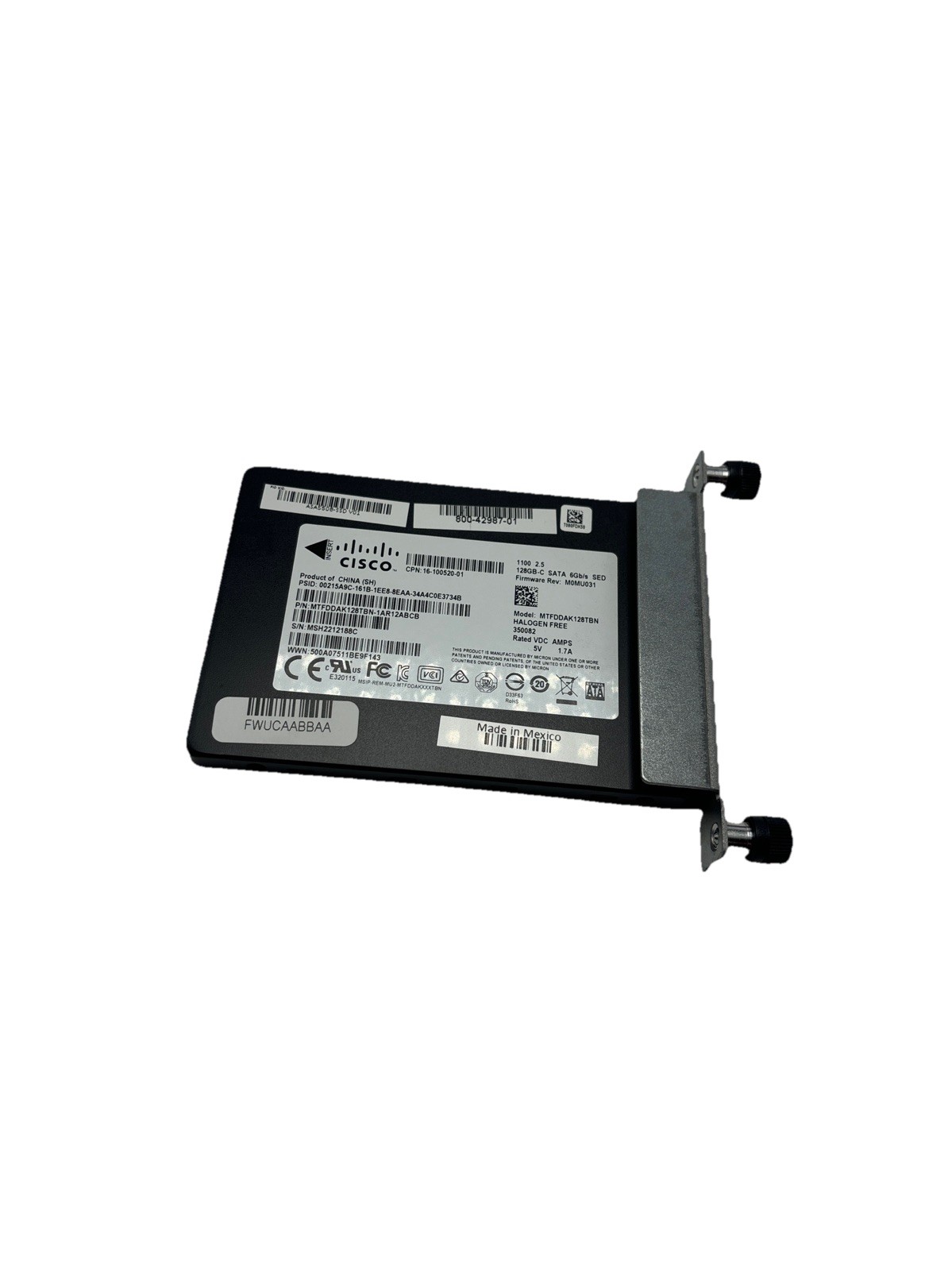 Cisco 800-42987-01 128GB SATA 6Gbps 2.5" SED Solid State Drive
