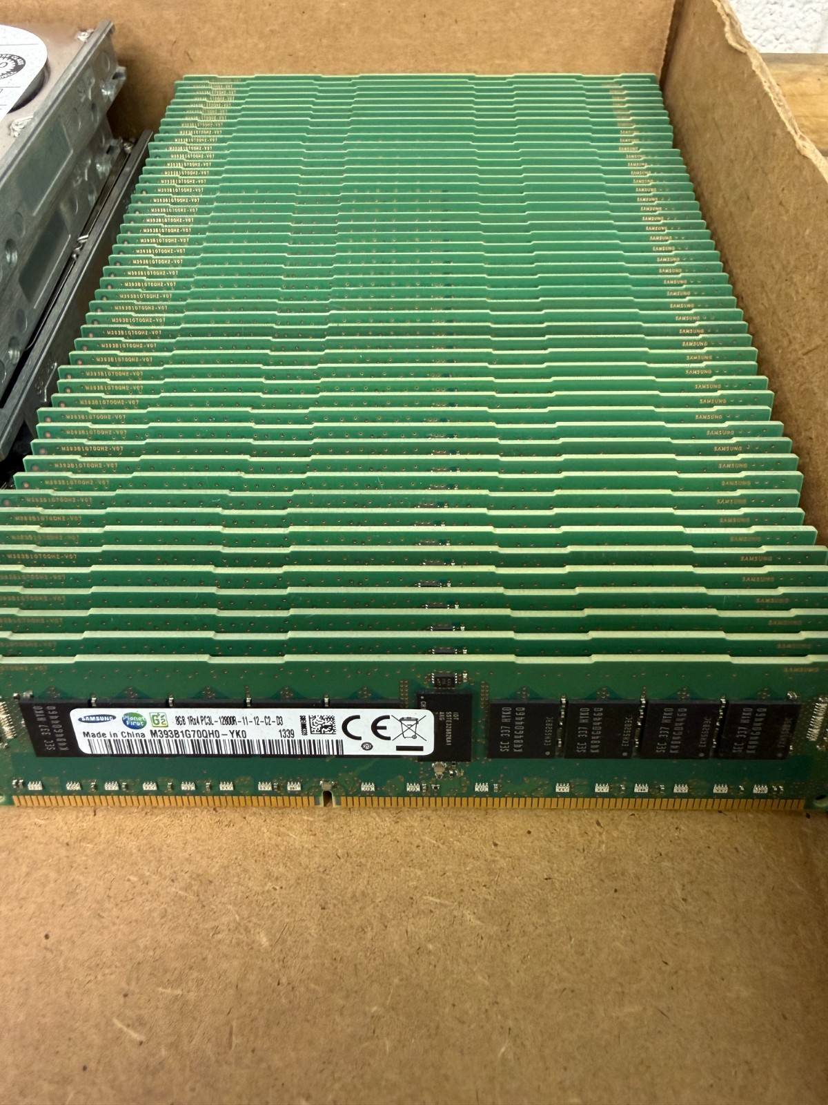 Lot of  48 Samsung 8GB 1Rx4 PC3L-12800R M393B1G70QH0 DDR3L-RDIMM ECC SERVER RAM