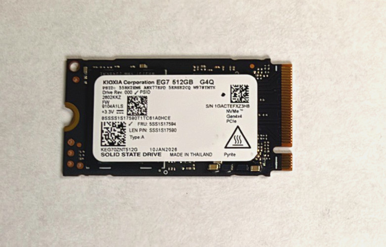 KIOXIA EG7 512GB M.2 2280 PCIe 4.0 x4 Internal SSD KEG7OZNT512G