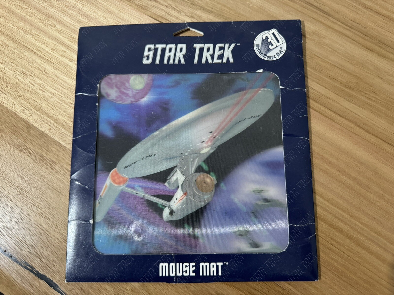 Star Trek 3D Motion Computer Mouse Mat 1997. Vintage.