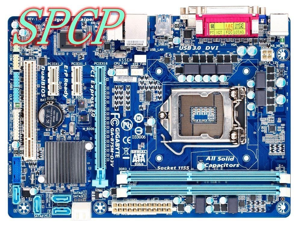 GIGABYTE GA-B75M-D3V USB3.0 LGA 1155 Socket H2 Intel B75 Motherboard Micro ATX