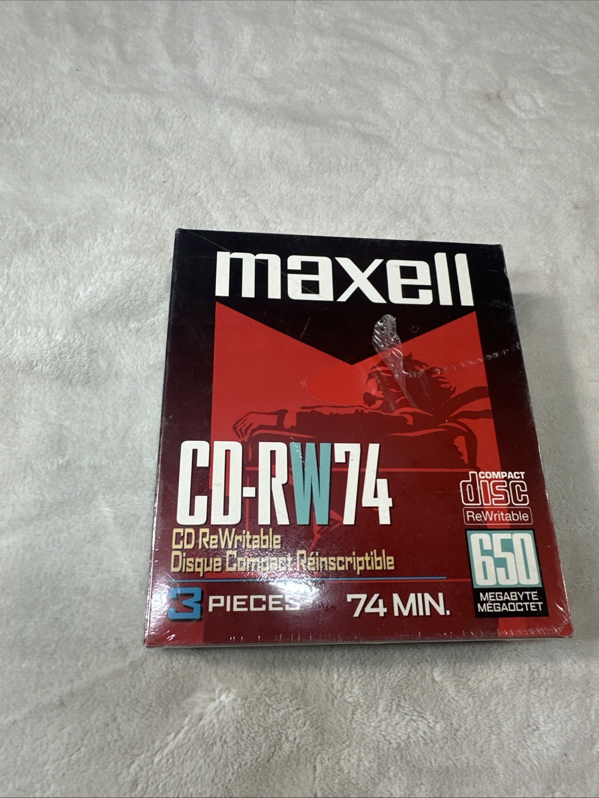 Maxwell CD-RW74 CD Recordable 650 MB Megabyte 74 Minute Run Time 3 Pack