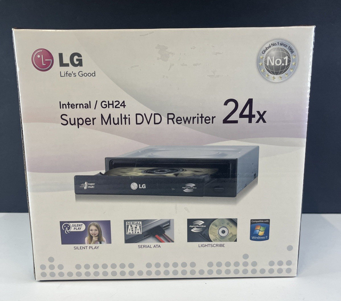 LG GH24NS90 Internal Super-Multi DVD Rewriter 24x Open Box Brand New 