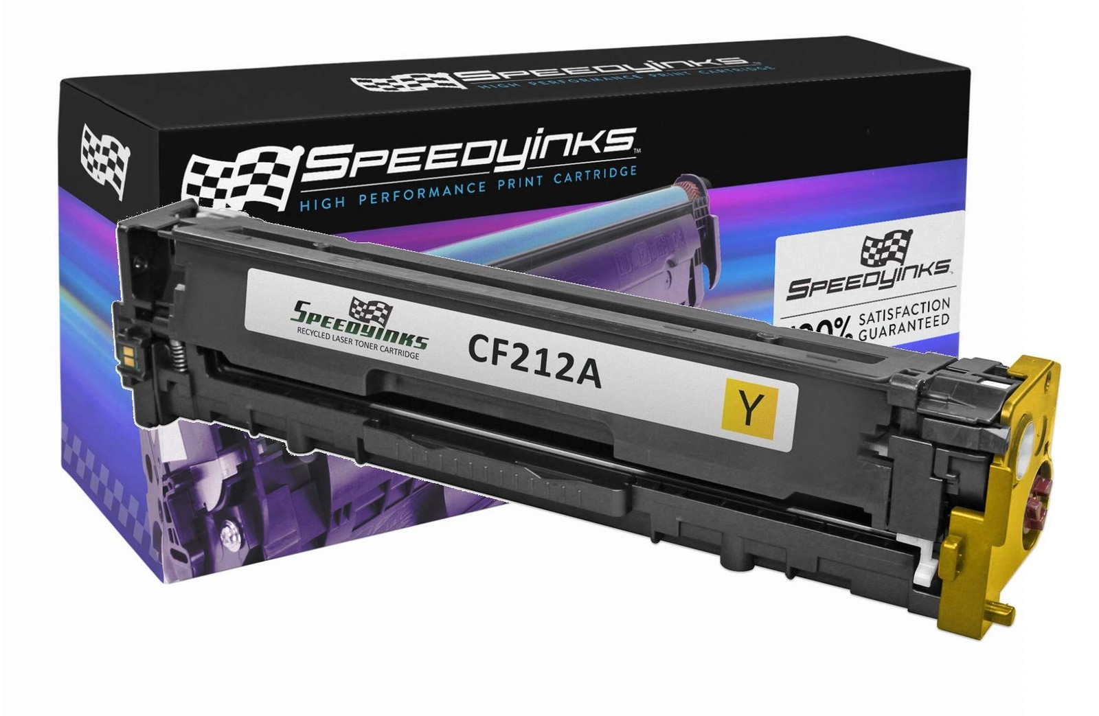 Reman Toner Cartridge Replacement for HP 131A CF212A (Yellow)