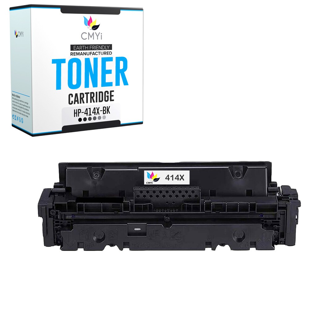 CMYi 1PK Replacement 414X Black Toner Cartridge for HP Color Enterprise M455dn