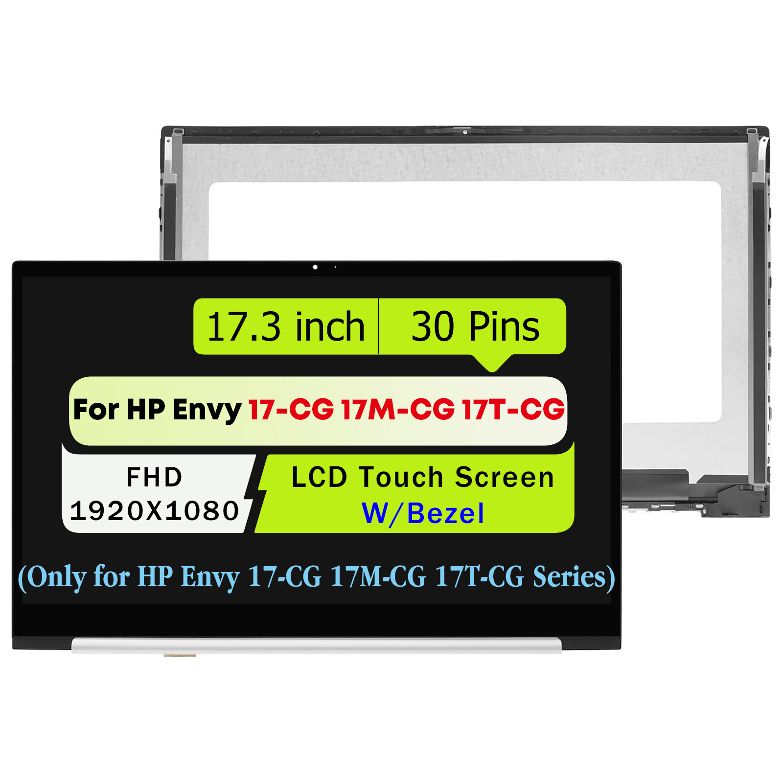 L87972-001 For HP Envy 17T-CG000 17T-CG100 FHD LCD Screen Display Replacement