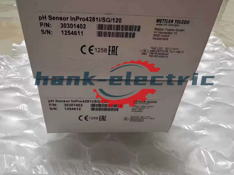 1PCS New Mettler Toledo InPro4281i/SG/120 30301402 PH electrode Fast shipping