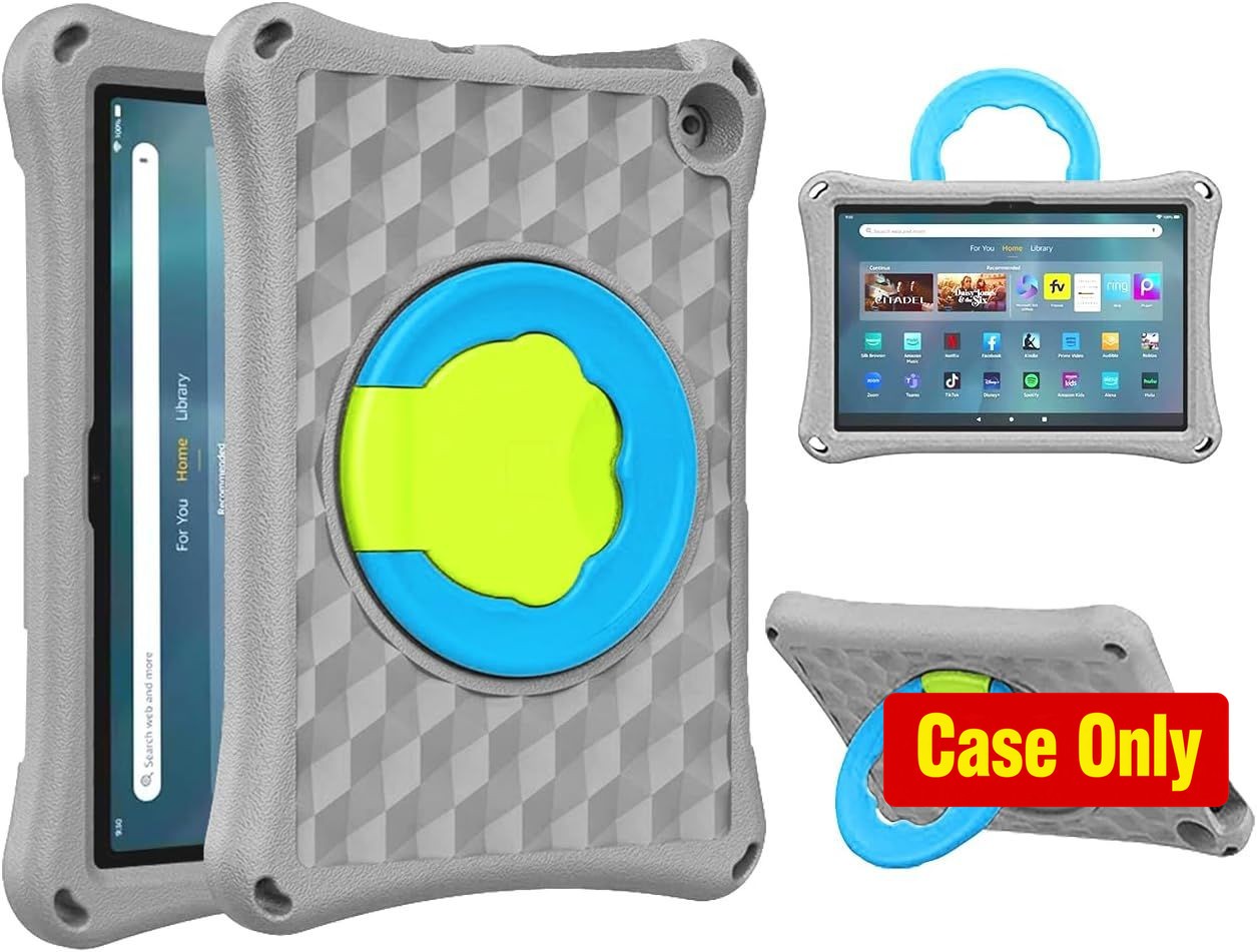 Case for 10 Inch Tablet, Shockproof Lightweight Anti-Slip Kids Friendly Cover