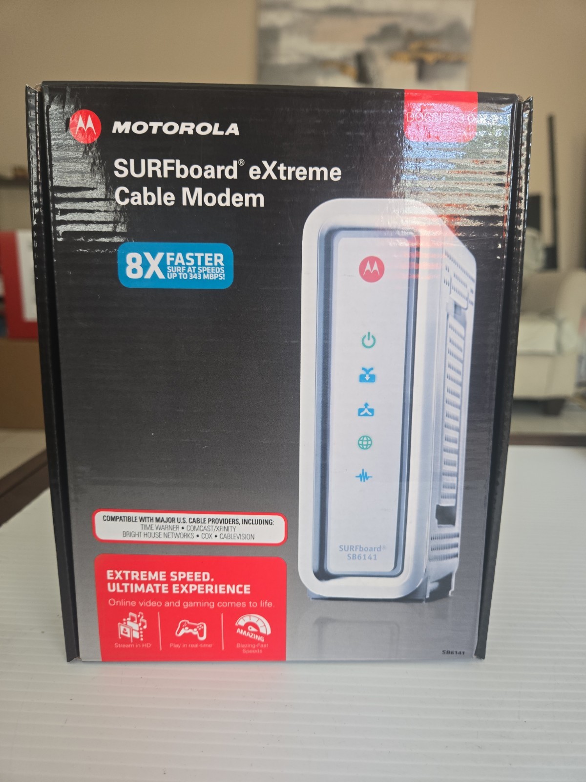 Arris Motorola SURFboard eXtreme Cable Modem SB6141 White 
