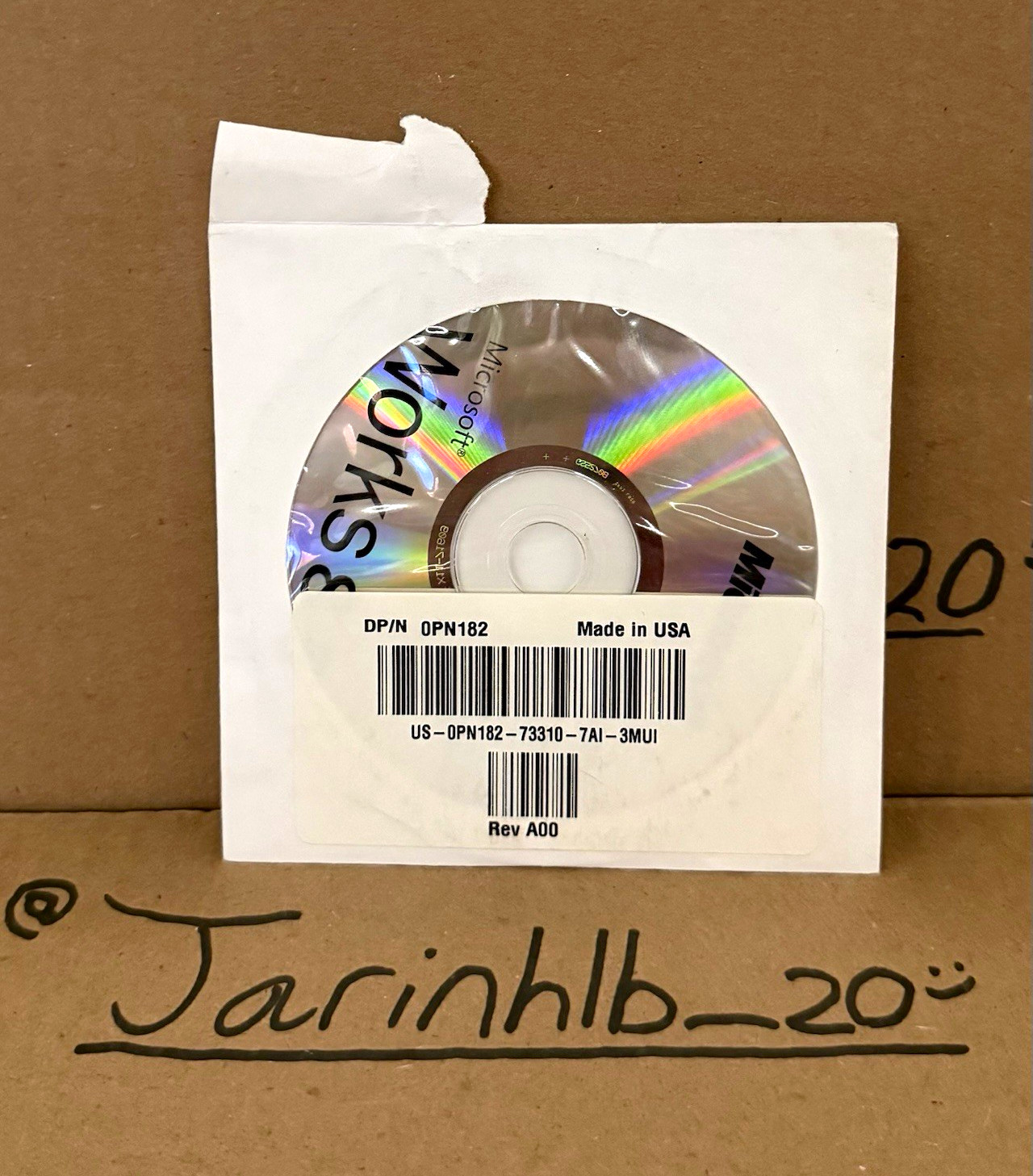 Microsoft Works 8.5 Office Software Suite CD for PC English 0PN182 Rev A00