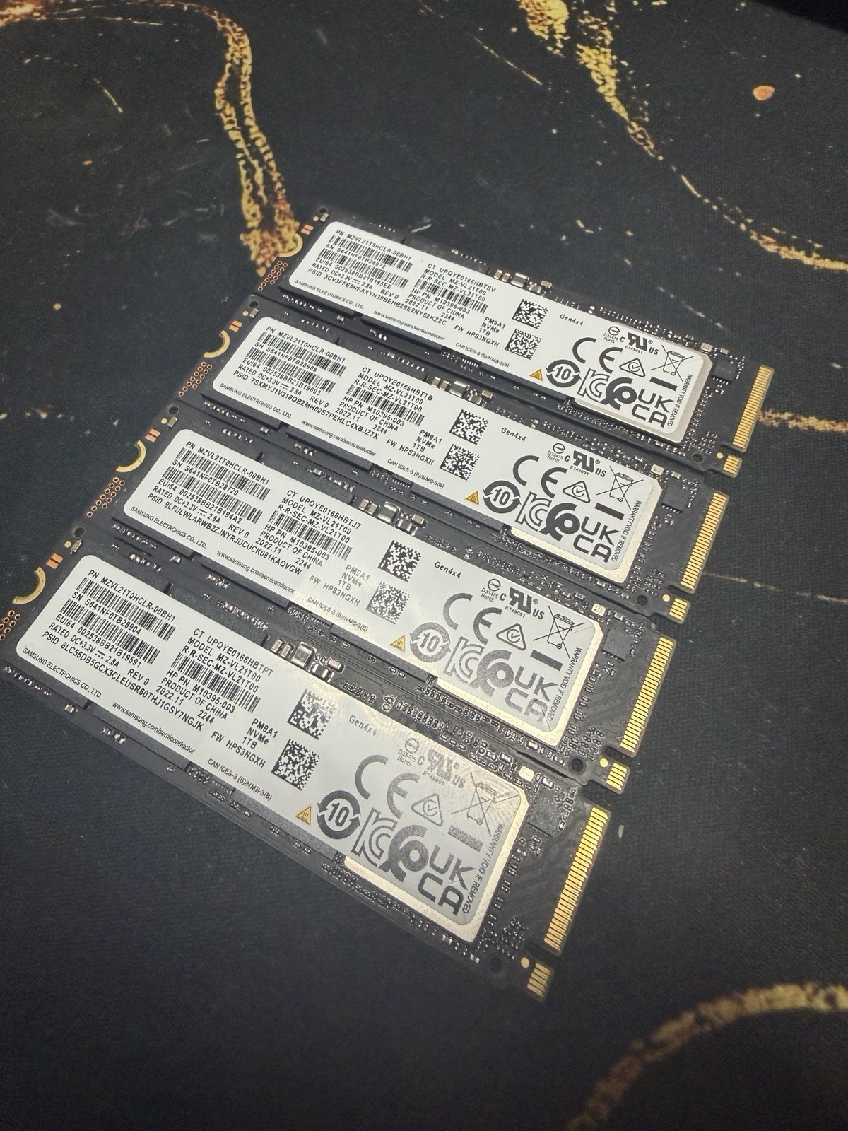 4x Samsung PM9A1 1TB NVME SSD OEM 980 Pro