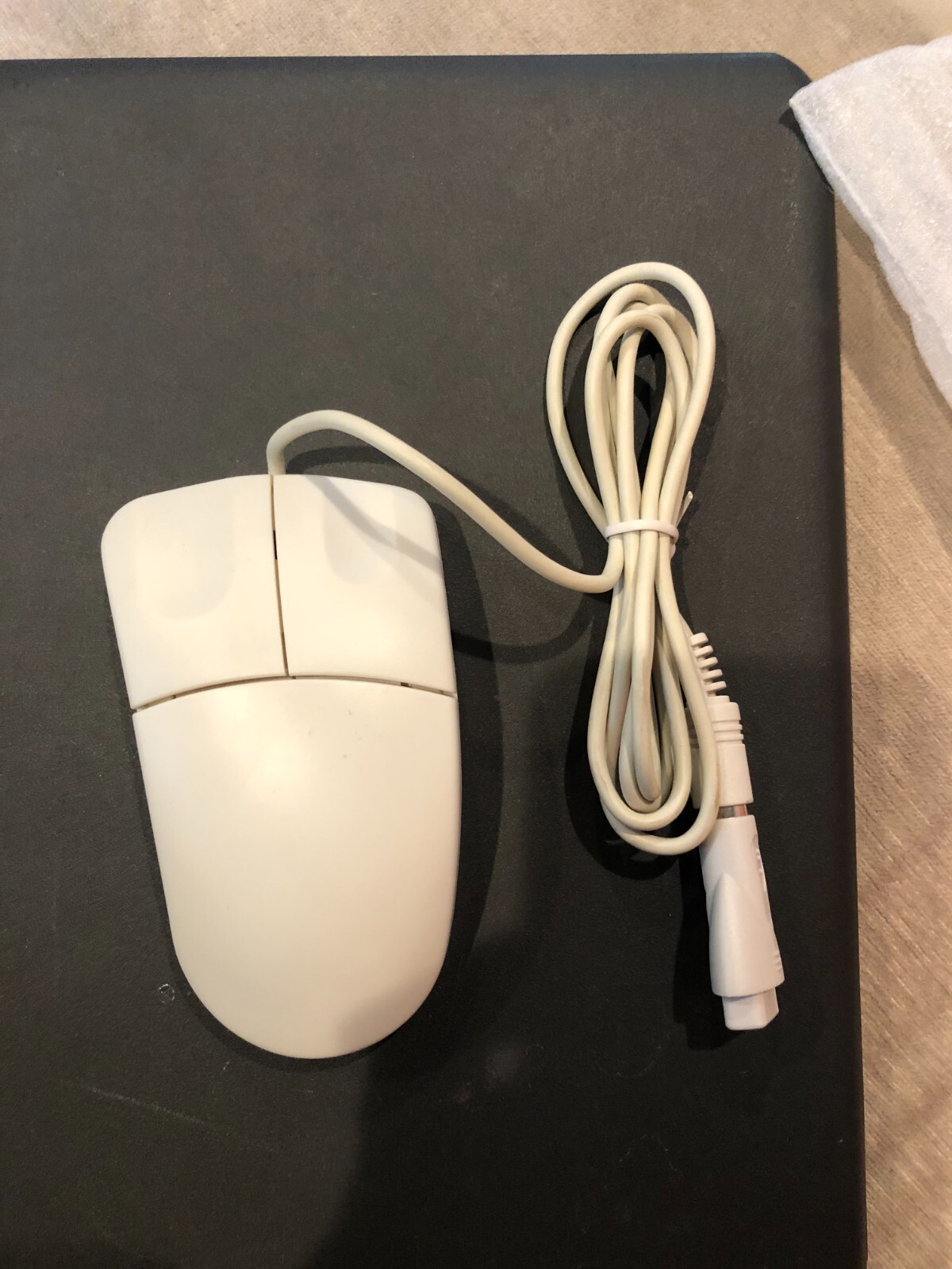 NEW VINTAGE 2-BUTTON PS2 Ps/2 9 pin Serial MECHANICAL MOUSE  (Non-Optical)