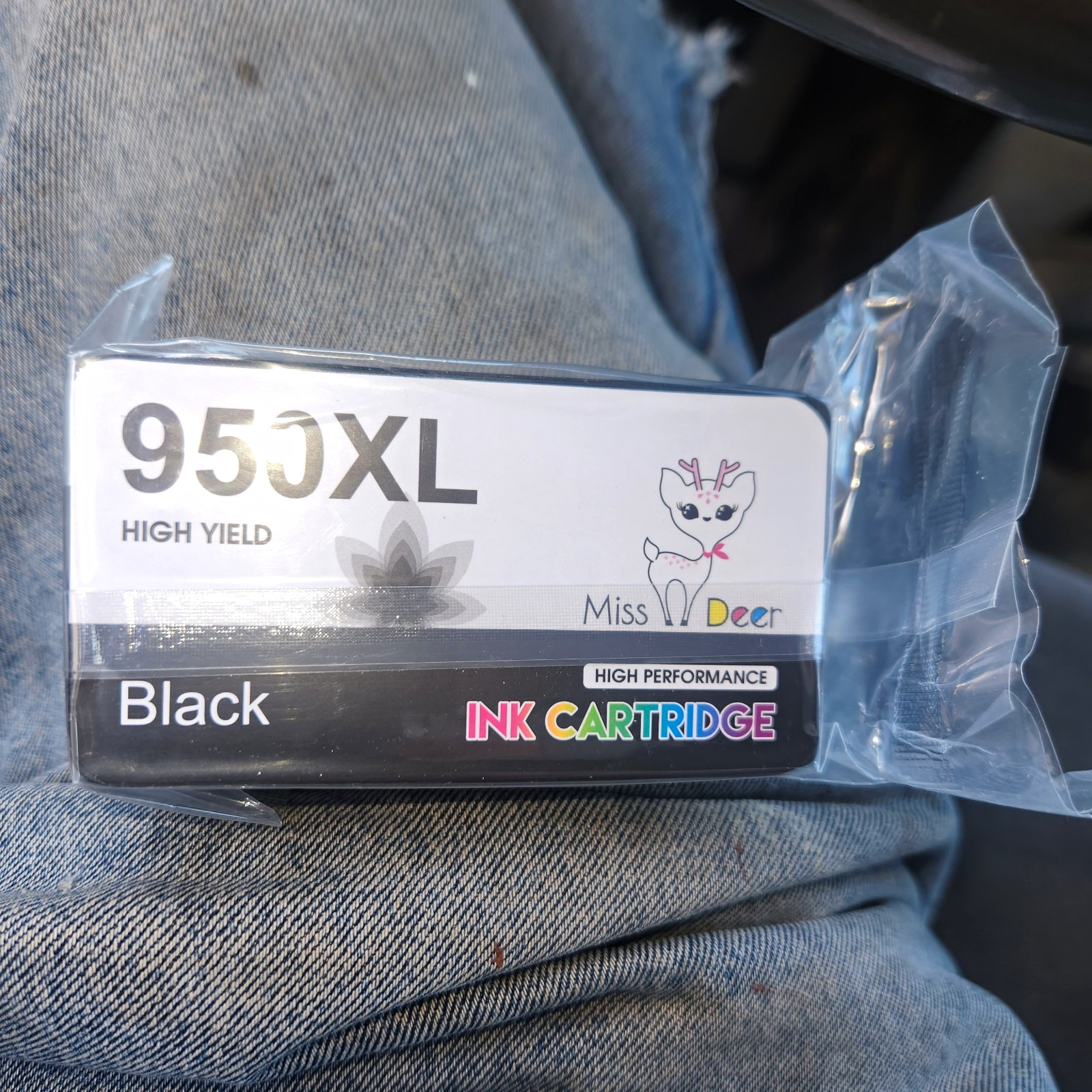 ​Miss Deer 950XL Black High Yield Ink Cartridge for HP OfficeJet Printers Sealed