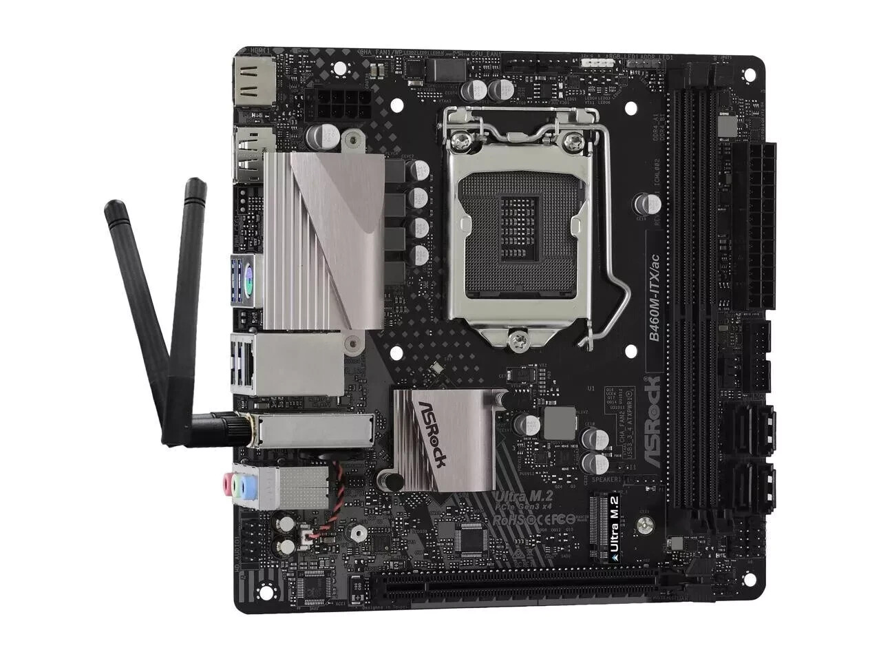 ASRock B460M-ITX/AC LGA 1200 Intel B460 SATA 6Gb/s Mini ITX Intel Motherboard