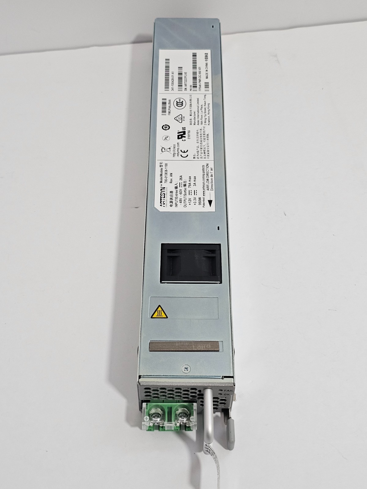 Cisco FPR4K-PWR-DC-950 FPR 4000 950W DC Power Supply Module