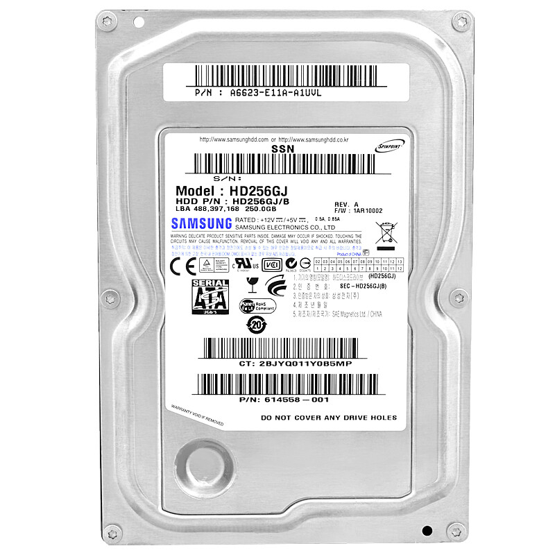Hard Drive Samsung SPINPOINT 250Gb HD256GJ 16Mb Cache 7200Rpm SATA II 3.5'' Inch