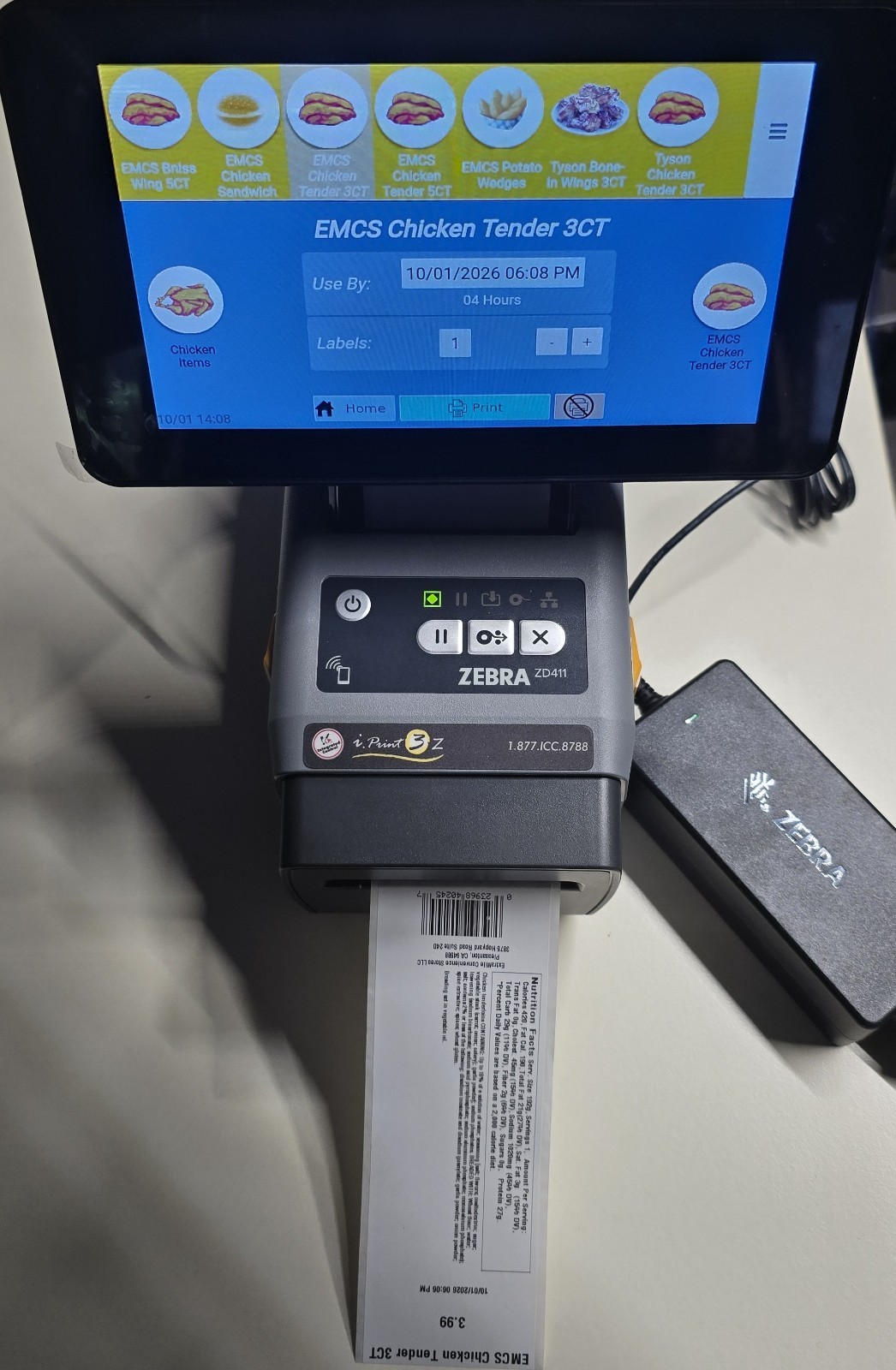 Zebra ZD411 Thermal Barcode Label Receipt Printer USB Bluetooth Ethernet