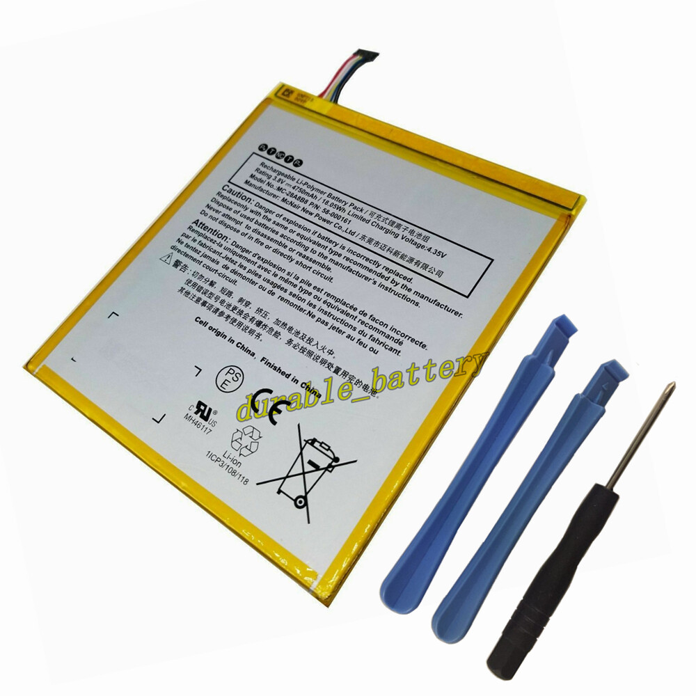 New Battery 58-000161 MC-28A8B8 26S1018 For Amazon Fire HD 8 6th Gen PR53DC