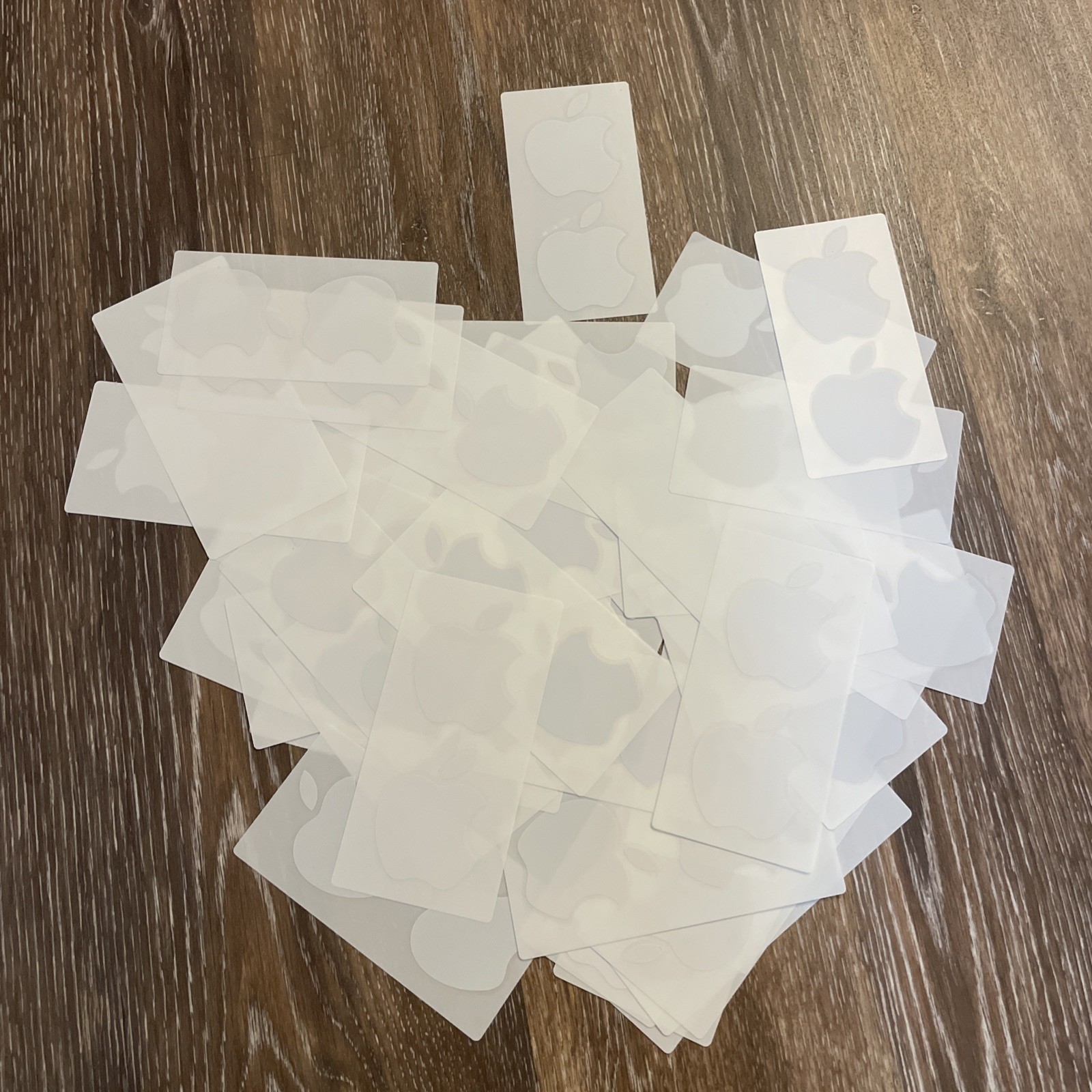 Lot 100pcs Authentic Apple White Logo Sticker Decals iPod iPad iPhone Stickers