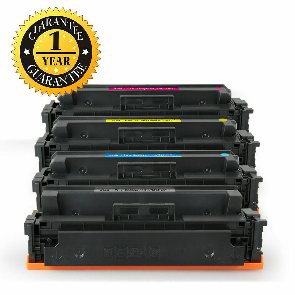 4 PK 414X W2020/1/2/3X Toner Set (With Chip) For HP Color LaserJet M454 M479