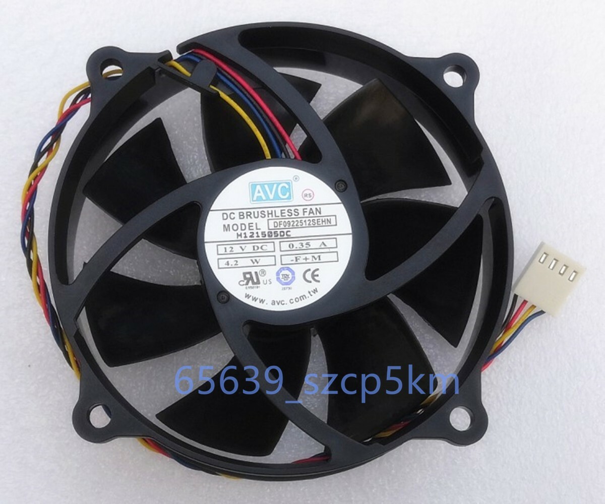 AVC DF0922512SEHN DC12V 0.35A 4-PIN PWM Fan Replace CoolerMaster FA09025H12LPB
