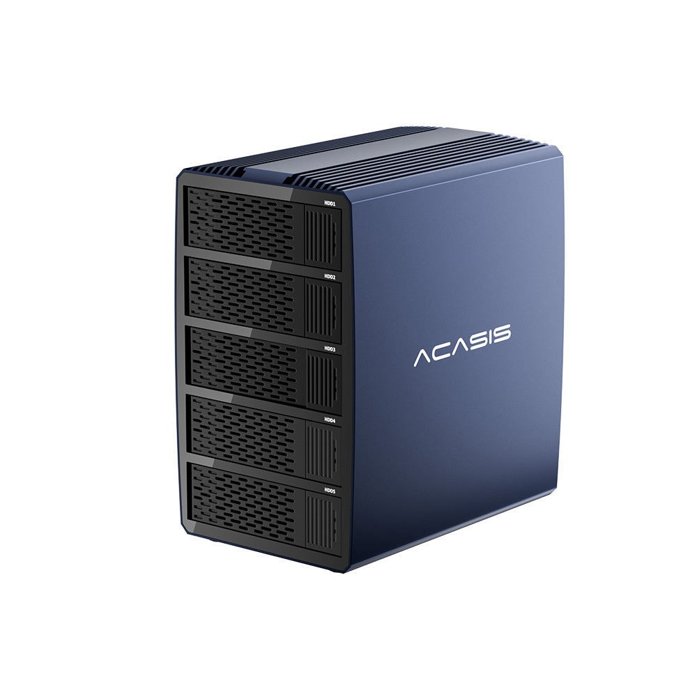 ACASIS 5-Bay USB-C RAID Enclosure 20Gbps SATA HDD SSD RAID 0/1/5/10 JBOD