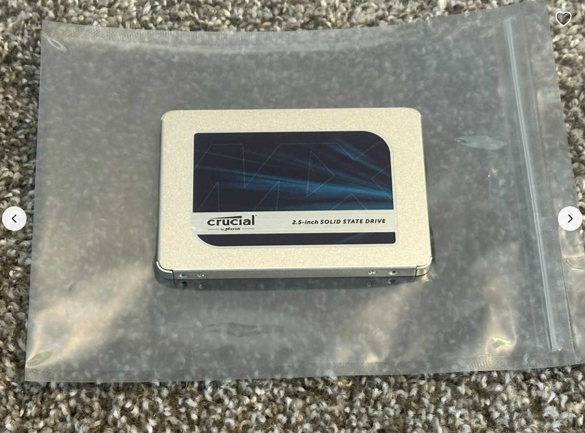 Crucial MX500 4TB Internal 3D NAND SATA 2.5'' (CT4000MX500SSD1) SSD