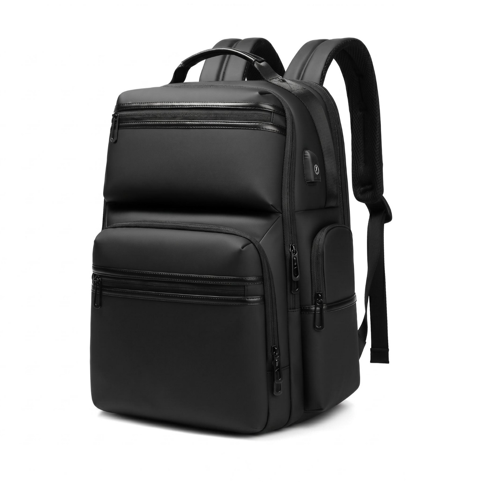 Business Backpack Computer Compartment Laptop Backpack Multiple Fastener Pockets